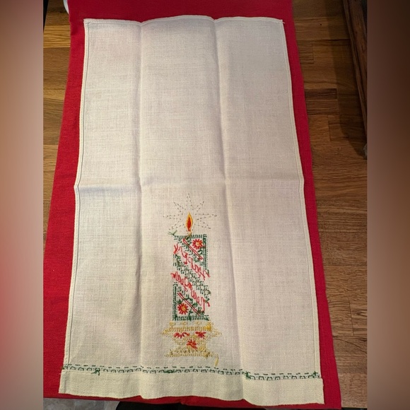 Vintage Hand Towel Hapoy New Year - Picture 7 of 8